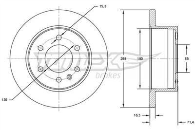 TOMEX Brakes TX 71-60 Číslo výrobce: 71-60. EAN: 5901646648678.