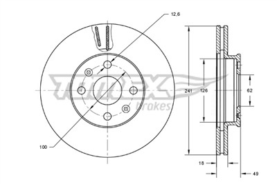 TOMEX Brakes TX 71-62 Číslo výrobce: 71-62. EAN: 5901646648692.