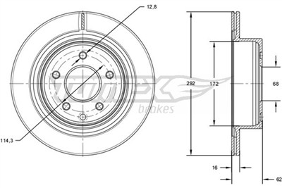 TOMEX Brakes TX 71-72 Číslo výrobce: 71-72. EAN: 5901646648791.