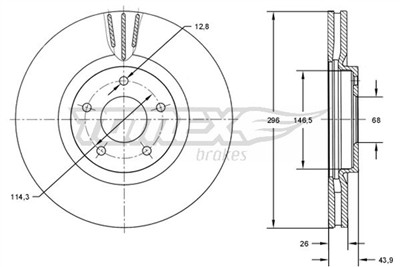TOMEX Brakes TX 71-84 Číslo výrobce: 71-84. EAN: 5901646648913.
