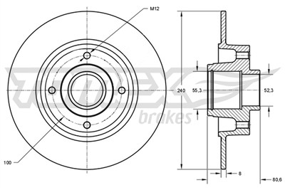 TOMEX Brakes TX 72-011 EAN: 5901646604193.