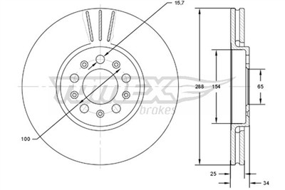 TOMEX Brakes TX 72-04 Číslo výrobce: 72-04. EAN: 5901646649118.