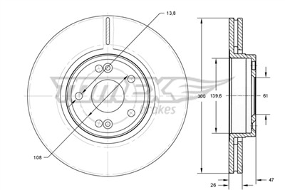 TOMEX Brakes TX 72-12 Číslo výrobce: 72-12. EAN: 5901646649194.