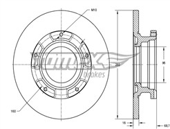 TOMEX Brakes TX 72-17