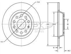 TOMEX Brakes TX 72-45
