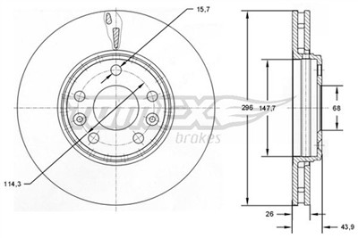 TOMEX Brakes TX 72-51 EAN: 5901646601116.