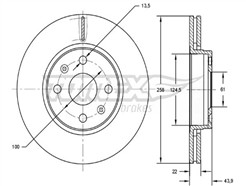 TOMEX Brakes TX 72-52
