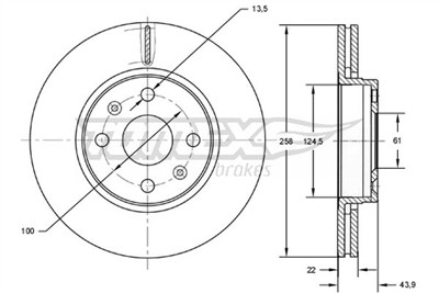 TOMEX Brakes TX 72-52 EAN: 5901646601123.