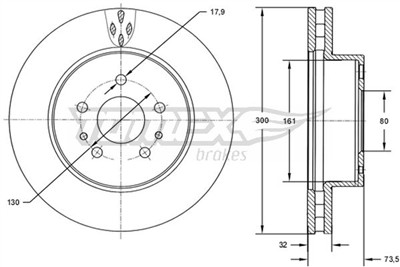 TOMEX Brakes TX 72-57 EAN: 5901646601178.
