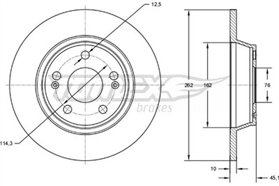 TOMEX Brakes TX 72-58 EAN: 5901646601185.