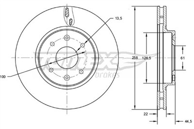 TOMEX Brakes TX 72-60 EAN: 5901646601208.