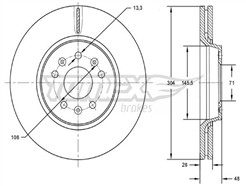 TOMEX Brakes TX 72-63