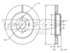 TOMEX Brakes TX 72-66