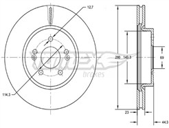TOMEX Brakes TX 72-67
