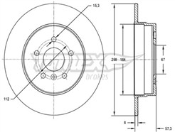 TOMEX Brakes TX 72-68
