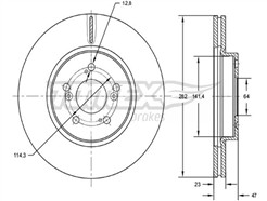 TOMEX Brakes TX 72-71