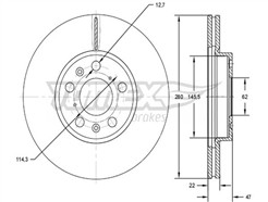TOMEX Brakes TX 72-73