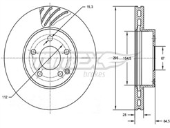 TOMEX Brakes TX 72-76