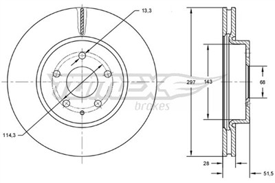 TOMEX Brakes TX 72-77 EAN: 5901646601376.