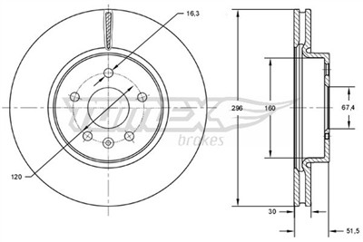 TOMEX Brakes TX 72-88 EAN: 5901646601482.