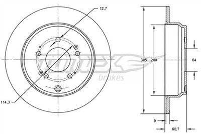 TOMEX Brakes TX 73-04 EAN: 5901646601642.