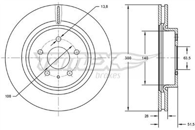 TOMEX Brakes TX 73-14 EAN: 5901646601741.