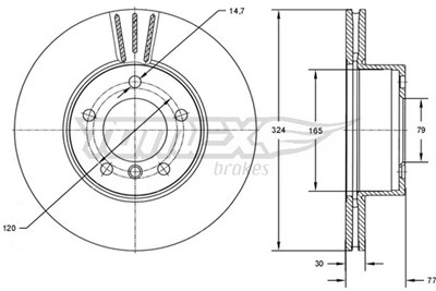 TOMEX Brakes TX 73-15 EAN: 5901646601758.