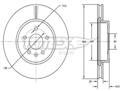 TOMEX Brakes TX 73-17