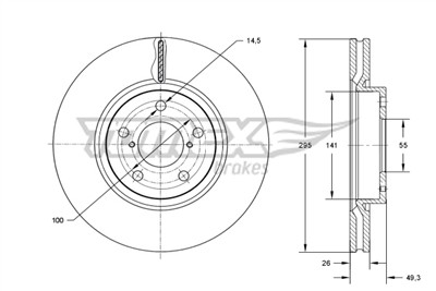 TOMEX Brakes TX 73-25 EAN: 5901646602472.