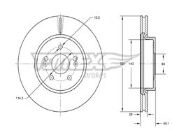 TOMEX Brakes TX 73-32