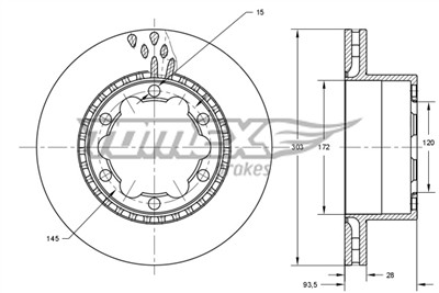 TOMEX Brakes TX 73-44 EAN: 5901646604322.