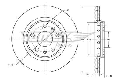 TOMEX Brakes TX 73-45 EAN: 5901646602571.