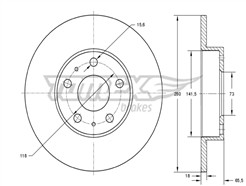 TOMEX Brakes TX 73-46