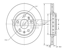 TOMEX Brakes TX 73-53