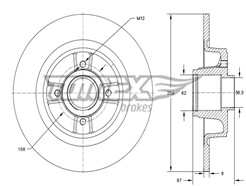 TOMEX Brakes TX 73-571