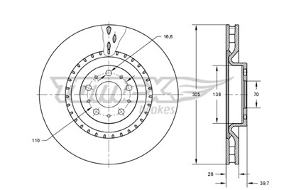 TOMEX Brakes TX 73-74 EAN: 5901646602687.
