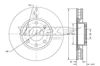 TOMEX Brakes TX 73-76 EAN: 5901646602694.