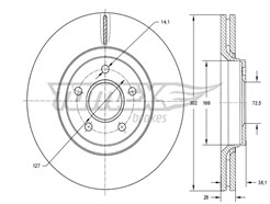TOMEX Brakes TX 73-77