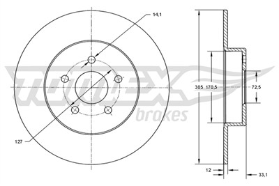 TOMEX Brakes TX 73-78 EAN: 5901646604520.
