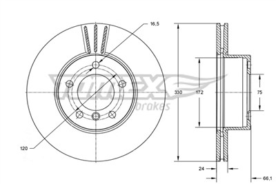 TOMEX Brakes TX 73-97 EAN: 5901646602809.