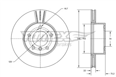 TOMEX Brakes TX 74-01 EAN: 5901646602830.