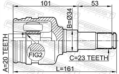 FEBEST 0111-KSP90 EAN: 4056111040981.