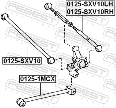FEBEST 0125-SXV10 EAN: 4056111026732.
