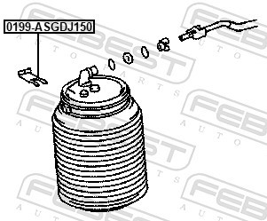 FEBEST 0199-ASGDJ150 EAN: 4056111149769.