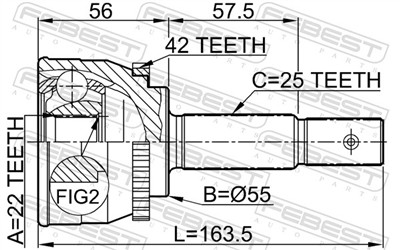 FEBEST 0210-013A42 EAN: 4056111036304.