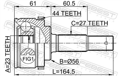 FEBEST 0210-P12QG18A44 EAN: 4056111039206.