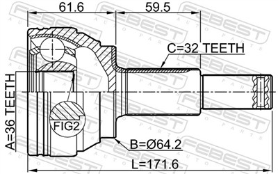 FEBEST 0210-Y51R EAN: 4056111132570.