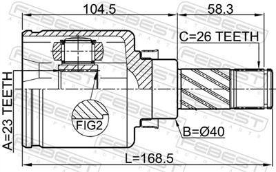 FEBEST 0211-C11LH EAN: 4056111124261.