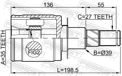 FEBEST 0211-D40AT EAN: 4056111085548.