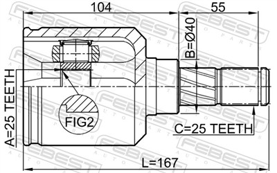 FEBEST 0211-P10 EAN: 4056111043685.